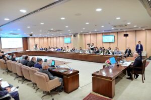 Prime Minister Muhammad Shehbaz Sharif chairs a meeting of the Federal Cabinet.