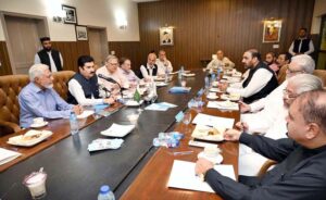 Governor KP Faisal Karim Kundi addressing during his visit to Khyber Eye Foundation.