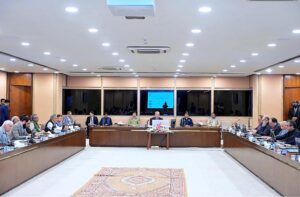 Prime Minister Muhammad Shehbaz Sharif chairs a meeting of the Federal Cabinet.