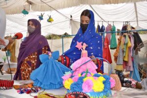Students exhibiting their skills obtained in 18 months technical training program, under Balochistan Education Support Program II in collaboration with UNICEF and European Union