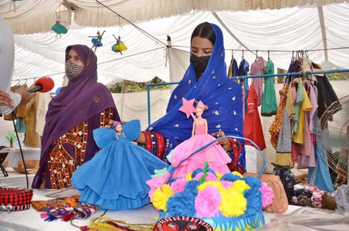 Students exhibiting their skills obtained in 18 months technical training program, under Balochistan Education Support Program II in collaboration with UNICEF and European Union