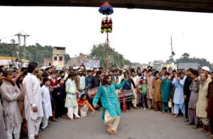 An attractive view of Data Darbar decorated with colorful lights in connection with 981 Urs Celebration Of Data Ali Hajveri(RA) as a large number of people arrives to attend the three day Urs celebration of renowned Sufi Data Gunj Buksh.