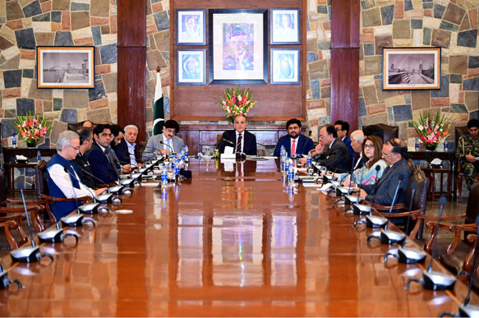 Prime Minister Muhammad Shehbaz Sharif chairing a review meeting regarding Pakistan Polio Eradication Program