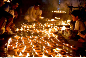 An attractive view of Data Darbar decorated with colorful lights in connection with 981 Urs Celebration Of Data Ali Hajveri(RA) as a large number of people arrives to attend the three day Urs celebration of renowned Sufi Data Gunj Buksh.