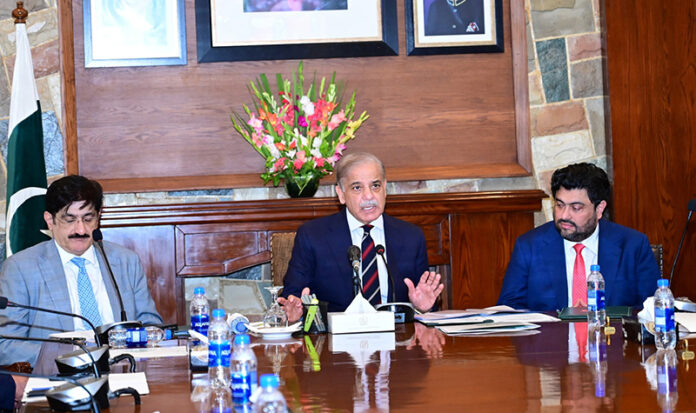 Prime Minister Muhammad Shehbaz Sharif chairing a review meeting regarding Pakistan Polio Eradication Program