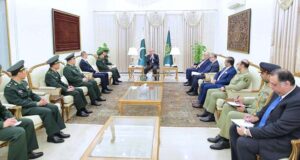 Commander of the Ground Forces of the People's Liberation Army of China, General Li Qiaoming calls on Prime Minister Muhammad Shehbaz Sharif.