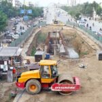 Development Work of Red Line is underway on University Road