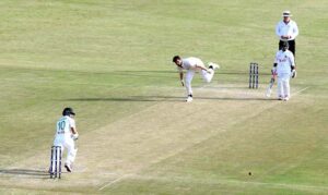 Bangladesh batsman Shadman Islam in action during the second day of the play of 1st Test cricket match between Pakistan and Bangladesh at Pindi Cricket Stadium in Rawalpindi