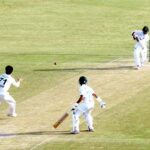 Bangladesh batsman Zakir Hasan in action during the second day of the play of 1st Test cricket match between Pakistan and Bangladesh at Pindi Cricket Stadium in twin cities
