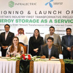 Coordinator to Prime Minister on Climate Change Ms. Romina Khurshid Alam, Chairman Saudi Pak, CEO, Saudi Enaya Cooperative Insurance Company, Sultan Abdulrauf witness the Signing Ceremony and launch of Pakistan's Industry First Transformative project “Energy Storage as a Service" at a local hotel