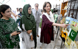 Secretary Information Ms. Ambreen Jan inaugurates the Painting Competition and Exhibition organized by Directorate of Electronic Media and Publications to commemorate 78th Independence Day of Pakistan.