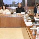 Senator Palwasha Mohammad Zai Khan, Chairperson Senate Standing Committee on Information Technology and Telecommunication presiding over a meeting of the committee at Parliament House