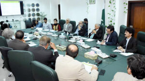Federal Minister for Industries and Production, Rana Tanveer Hussain chairs a meeting of the Sugar Advisory Board (SAB).