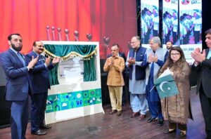 Prime Minister Muhammad Shehbaz Sharif inaugurates the Commonwealth Asia Youth Alliance Secretariat, at the International Youth Day ceremony.