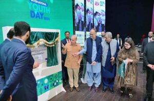 Prime Minister Muhammad Shehbaz Sharif inaugurates the Commonwealth Asia Youth Alliance Secretariat, at the International Youth Day ceremony.