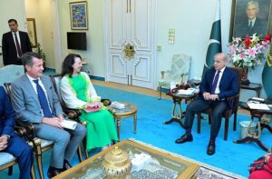 A delegation of GSM Association calls on Prime Minister Muhammad Shehbaz Sharif.