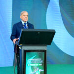 Prime Minister Muhammad Shehbaz Sharif addresses a banquet ceremony organized in honor of Olympic Gold Medalist Arshad Nadeem at the Prime Minister's House