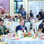 Prime Minister Muhammad Shehbaz Sharif hosted a banquet in honor of Olympic Gold Medalist Arshad Nadeem, his Family and other Olympians and national athletes at the Prime Minister's House