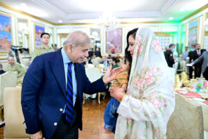 Prime Minister Muhammad Shehbaz Sharif hosted a banquet in honor of Olympic Gold Medalist Arshad Nadeem, his Family and other Olympians and national athletes at the Prime Minister's House