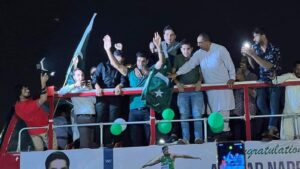 Arshad Nadeem accorded hero’s welcome upon triumphant return