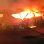car burnt