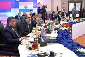 Federal Minister for Commerce, Jam Kamal Khan addresses the 23rd meeting of the Ministers of the Member States of the SCO ‘Responsible for Foreign Economic and Trade Activities’.