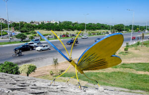 CDA installed butterfly model to enhance the beauty of the federal capital at Faizabad Interchange