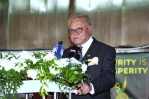 Ambassador Dr. Yousaf Junaid addressing the audience on Defence and Martyrs Day reception held in Ankara.