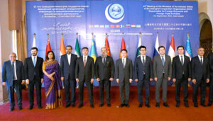 Federal Minister for Commerce, Jam Kamal Khan addresses the 23rd meeting of the Ministers of the Member States of the SCO ‘Responsible for Foreign Economic and Trade Activities’.