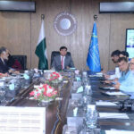 Member (SSRM & Focal Person on Data Fest,Mohammad Sarwar Gondal (Satara Imtiaz), briefing the media at the Pakistan Bureau of Statistics office in the federal capital