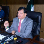 Member (SSRM & Focal Person on Data Fest,Mohammad Sarwar Gondal (Satara Imtiaz), briefing the media at the Pakistan Bureau of Statistics office