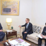 Chairman Prime Minister's Youth Programme Rana Mashhood Ahmed Khan in a meeting with Ambassador of Republic of Korea Park Kijun