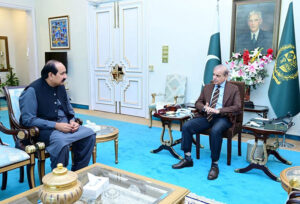 Member National Assembly Dr. Zulfiqar Bhatti calls on Prime Minister Muhammad Shehbaz Sharif.