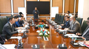 Federal Minister for Commerce, Jam Kamal Khan, meeting with Vice Minister of Commerce, People’s Republic of China, Ling Ji on sidelines of the SCO Ministerial Conference.