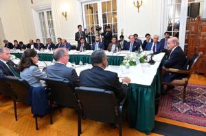 Prime Minister Muhammad Shehbaz Sharif meets with a delegation of the US-Pakistan Business Council on the sidelines of 79th session of the United Nations General Assembly.