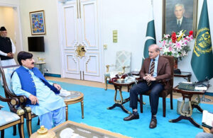 Member National Assembly Shiekh Aftab Ahmad calls on Prime Minister Muhammad Shehbaz Sharif.