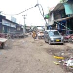 A view of electric wire hanging in Grain Market may cause any mishap to the attention of the concerned authorities
