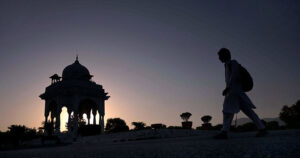 A beautiful sunset view at F9 Park, casting a golden light across the Federal Capital
