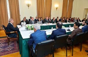 Prime Minister Muhammad Shehbaz Sharif meets with a delegation of the US-Pakistan Business Council on the sidelines of 79th session of the United Nations General Assembly.