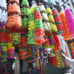 A vendor displays decorative items in preparation of Eid Milad-ul-Nabi (SAW) celebrations at Gumpat Road