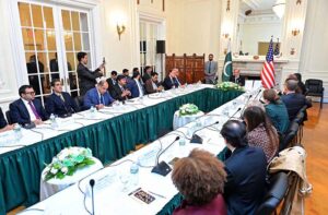 Prime Minister Muhammad Shehbaz Sharif meets with a delegation of the US-Pakistan Business Council on the sidelines of 79th session of the United Nations General Assembly.