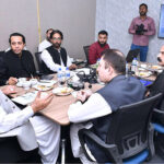 Federal Minister for States Frontier Regions Safron & Kashmir Affairs Eng. Amir Muqam Chairing a meeting with NGOs at Commissionerate Afghan Refugees Karachi