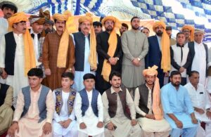 Governor Balochistan, Jaffar Khan Madokhail addressing an event organized on occasion of Pasthtun Culture Day.