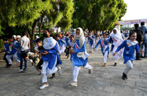 Participants take part in the 8th edition of the 'Save Tomorrow' Run & Walk, addressing the issue of drug abuse in society, hosted by the Karim Khan Afridi Welfare Foundation (KKAWF) at Fatima Jinnah Park (F-9) in the Federal Capital