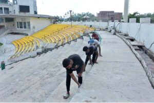 Iqbal Stadium Faisalabad is undergoing renovation for the Champions ODI Cup to be played from September 12 to 29, 2024.