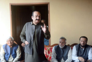 Chairman Prime Minister’s Youth Programme Rana Mashhood Ahmed Khan addressing to the community of Sabzazar Welfare Society