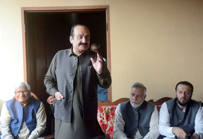 Chairman Prime Minister’s Youth Programme Rana Mashhood Ahmed Khan addressing to the community of Sabzazar Welfare Society