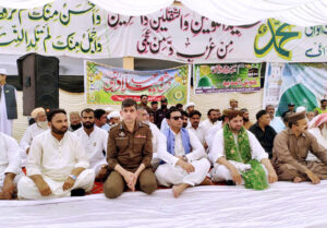 Eid Milad-un-Nabi procession passing through Victoria Hospital area in Bahawalpur on the occasion of 12th Rabi-ul-Awwal
