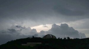 A view of clouds hovering over the skies of Federal Capital.