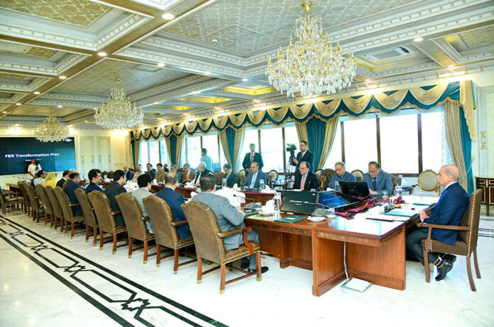 Prime Minister Muhammad Shehbaz Sharif chairs a meeting on transformation plan of Federal Board of Revenue